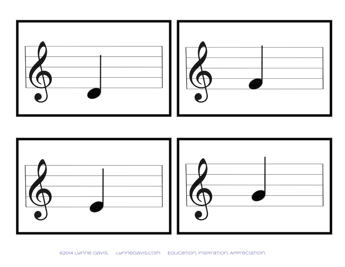 Music Notes Flash Cards Printable Printable Word Searches